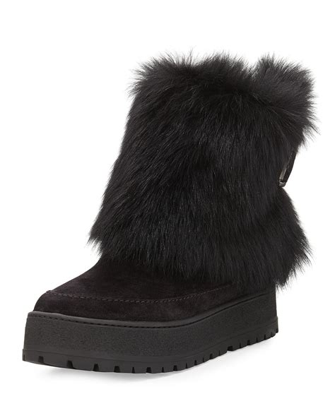 prada suede snow boot|prada snow boots women's.